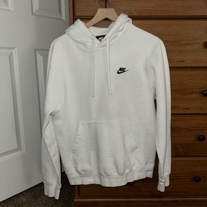Nike White Hoodie Sweatshirt, Men’s Small